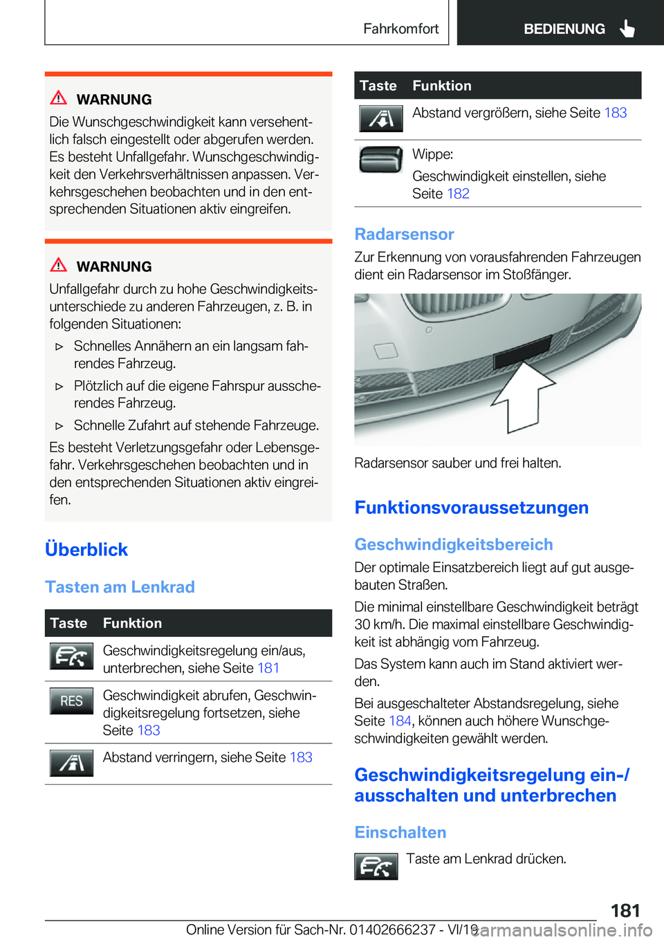 BMW 2 SERIES COUPE 2020  Betriebsanleitungen (in German) �W�A�R�N�U�N�G
�D�i�e��W�u�n�s�c�h�g�e�s�c�h�w�i�n�d�i�g�k�e�i�t��k�a�n�n��v�e�r�s�e�h�e�n�tj
�l�i�c�h��f�a�l�s�c�h��e�i�n�g�e�s�t�e�l�l�t��o�d�e�r��a�b�g�e�r�u�f�e�n��w�e�r�d�e�n�.
�E�s��b�