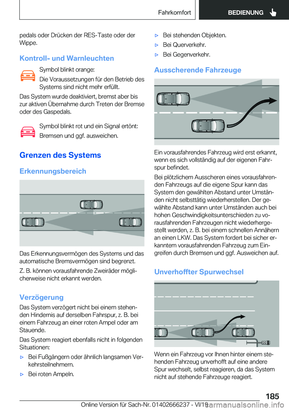 BMW 2 SERIES COUPE 2020  Betriebsanleitungen (in German) �p�e�d�a�l�s��o�d�e�r��D�r�