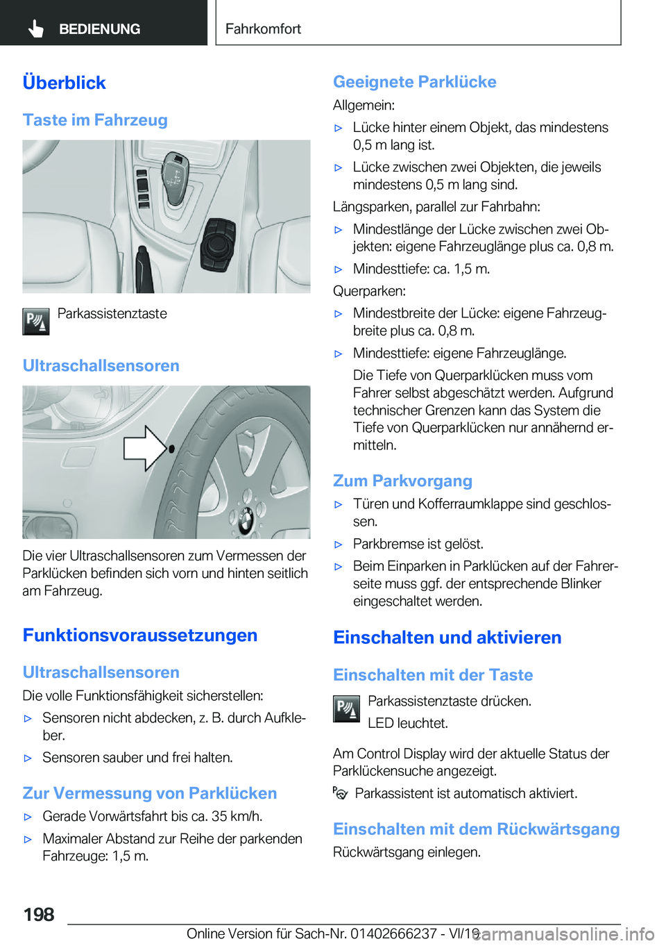 BMW 2 SERIES COUPE 2020  Betriebsanleitungen (in German) �