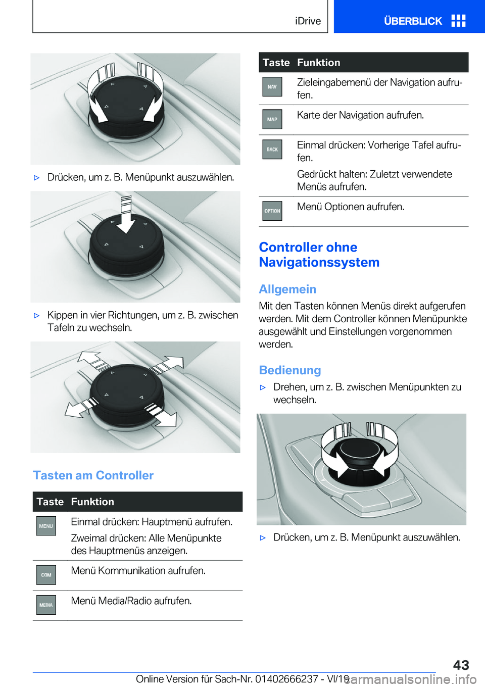 BMW 2 SERIES COUPE 2020  Betriebsanleitungen (in German) x�D�r�