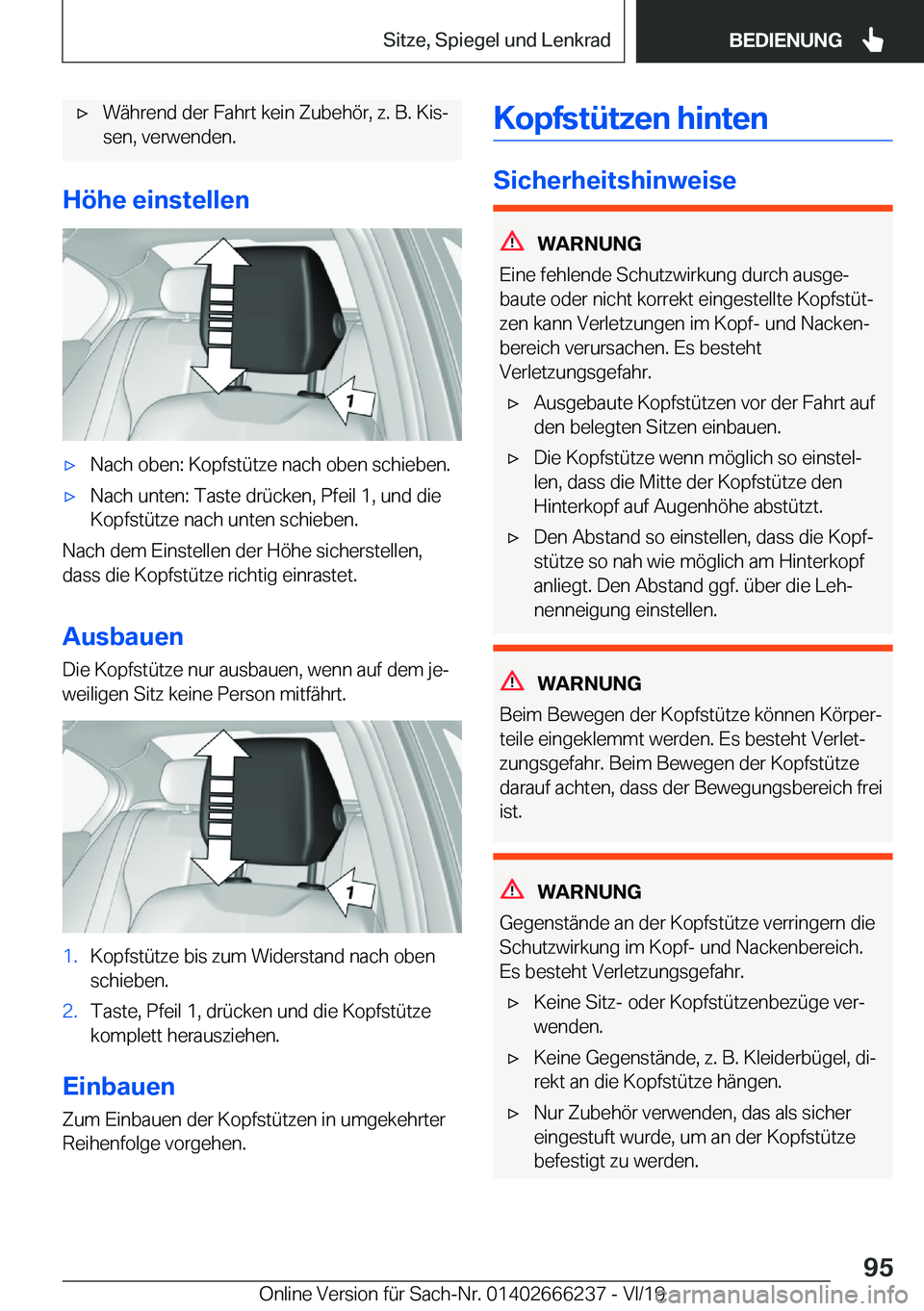 BMW 2 SERIES COUPE 2020  Betriebsanleitungen (in German) x�W�