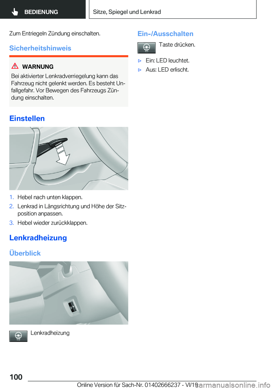 BMW 2 SERIES COUPE 2020  Betriebsanleitungen (in German) �Z�u�m��E�n�t�r�i�e�g�e�l�n��Z�