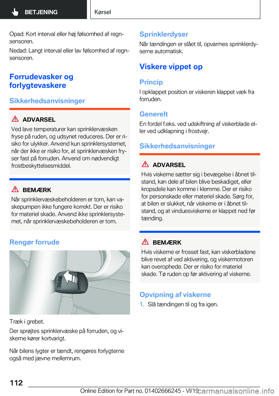 BMW 2 SERIES COUPE 2020  InstruktionsbØger (in Danish) �O�p�a�d�:��K�o�r�t��i�n�t�e�r�v�a�l��e�l�l�e�r��h�