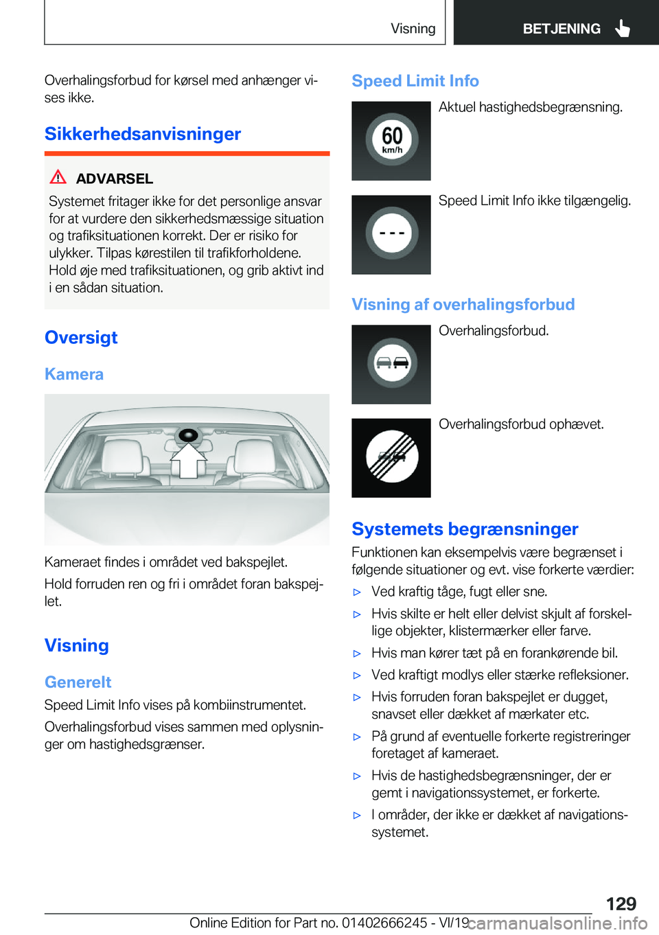 BMW 2 SERIES COUPE 2020  InstruktionsbØger (in Danish) �O�v�e�r�h�a�l�i�n�g�s�f�o�r�b�u�d��f�o�r��k�