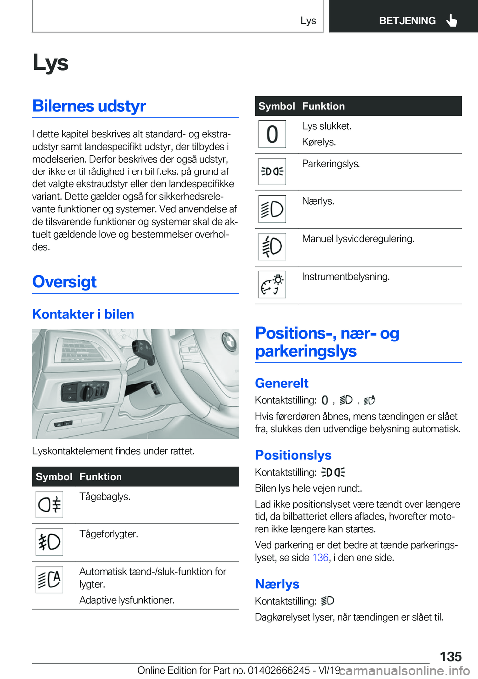 BMW 2 SERIES COUPE 2020  InstruktionsbØger (in Danish) �L�y�s�B�i�l�e�r�n�e�s��u�d�s�t�y�r
�I��d�e�t�t�e��k�a�p�i�t�e�l��b�e�s�k�r�i�v�e�s��a�l�t��s�t�a�n�d�a�r�d�-��o�g��e�k�s�t�r�aj
�u�d�s�t�y�r��s�a�m�t��l�a�n�d�e�s�p�e�c�i�f�i�k�t��u�d�s�t