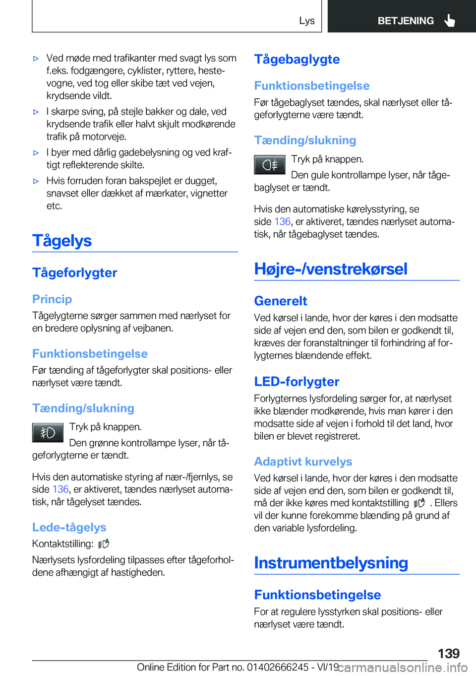 BMW 2 SERIES COUPE 2020  InstruktionsbØger (in Danish) 'x�V�e�d��m�