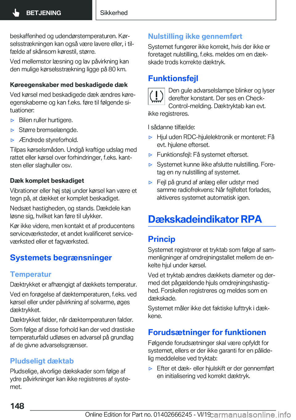 BMW 2 SERIES COUPE 2020  InstruktionsbØger (in Danish) �b�e�s�k�a�f�f�e�n�h�e�d��o�g��u�d�e�n�d�