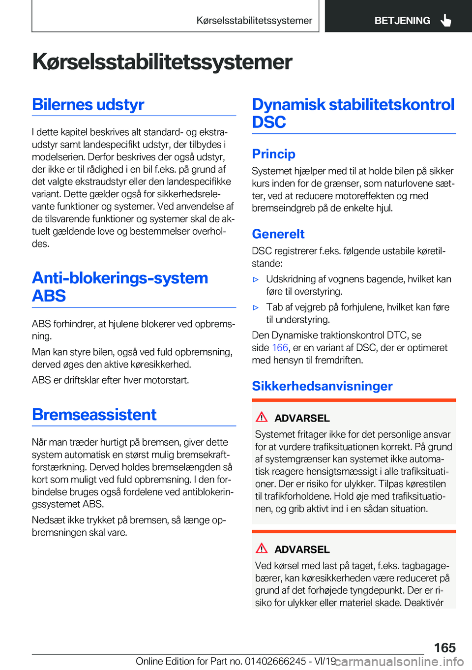 BMW 2 SERIES COUPE 2020  InstruktionsbØger (in Danish) �K�