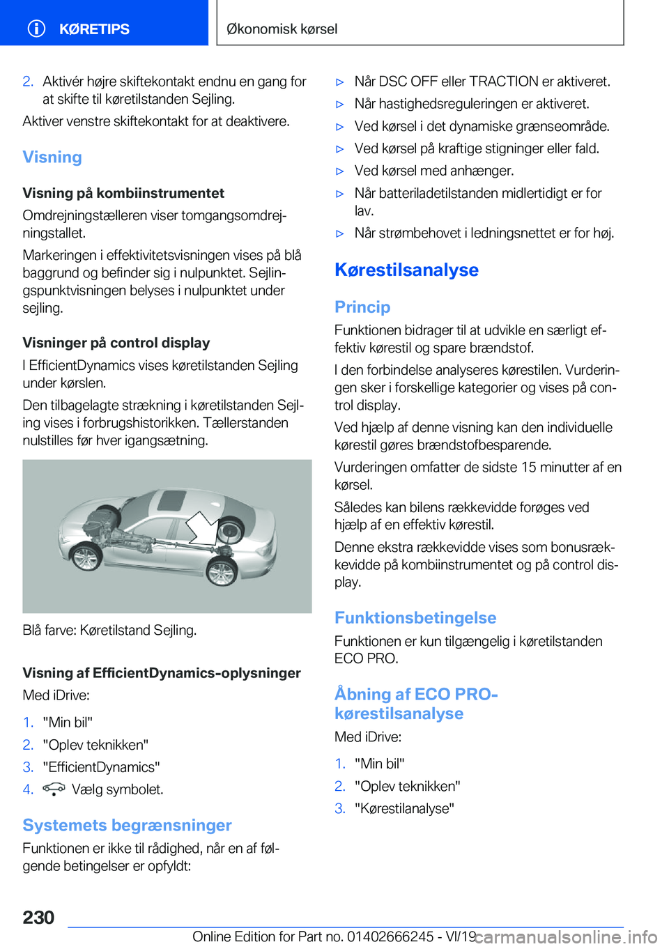 BMW 2 SERIES COUPE 2020  InstruktionsbØger (in Danish) �2�.�A�k�t�i�v�