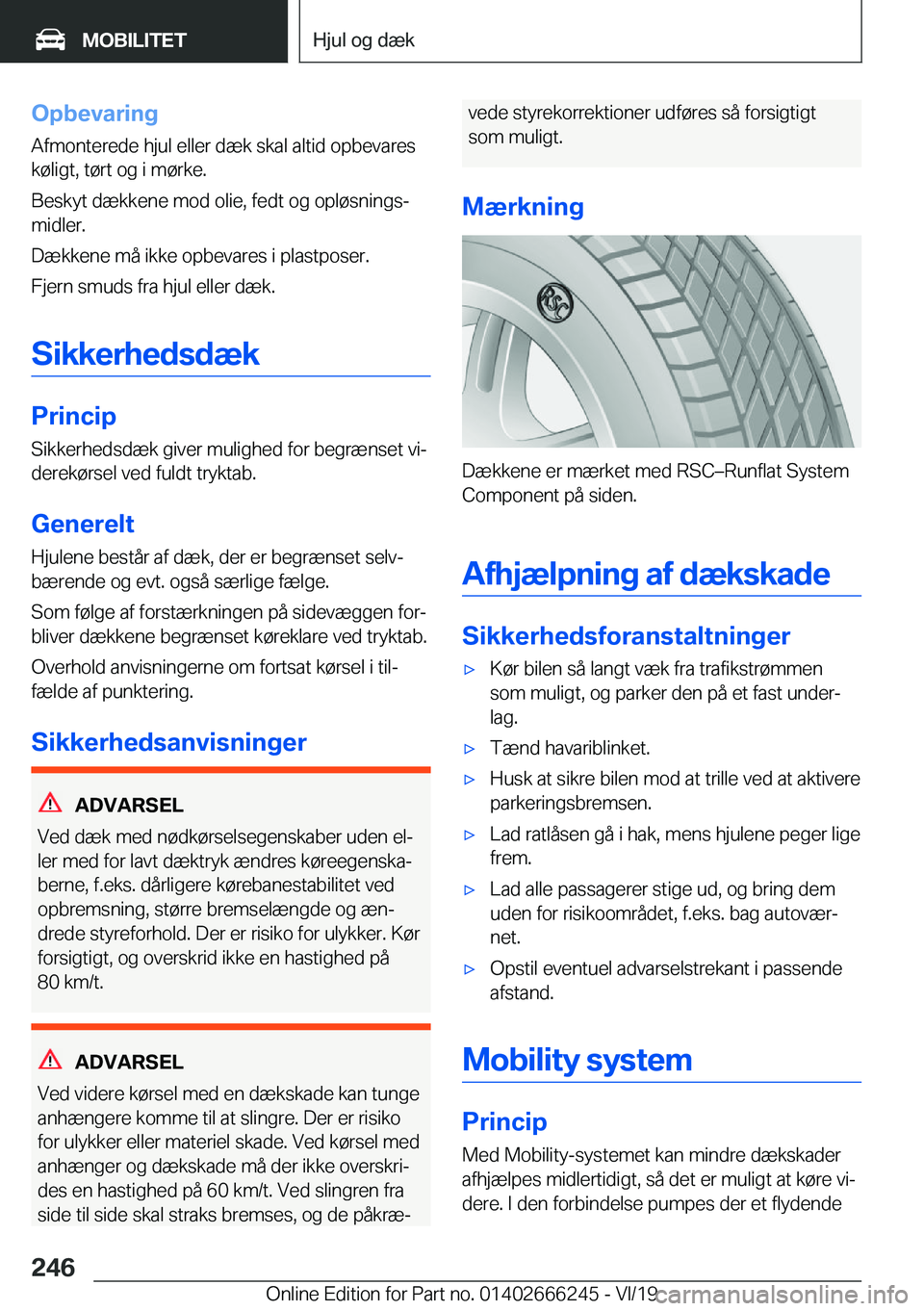 BMW 2 SERIES COUPE 2020  InstruktionsbØger (in Danish) �O�p�b�e�v�a�r�i�n�g�A�f�m�o�n�t�e�r�e�d�e��h�j�u�l��e�l�l�e�r��d�æ�k��s�k�a�l��a�l�t�i�d��o�p�b�e�v�a�r�e�s
�k�
