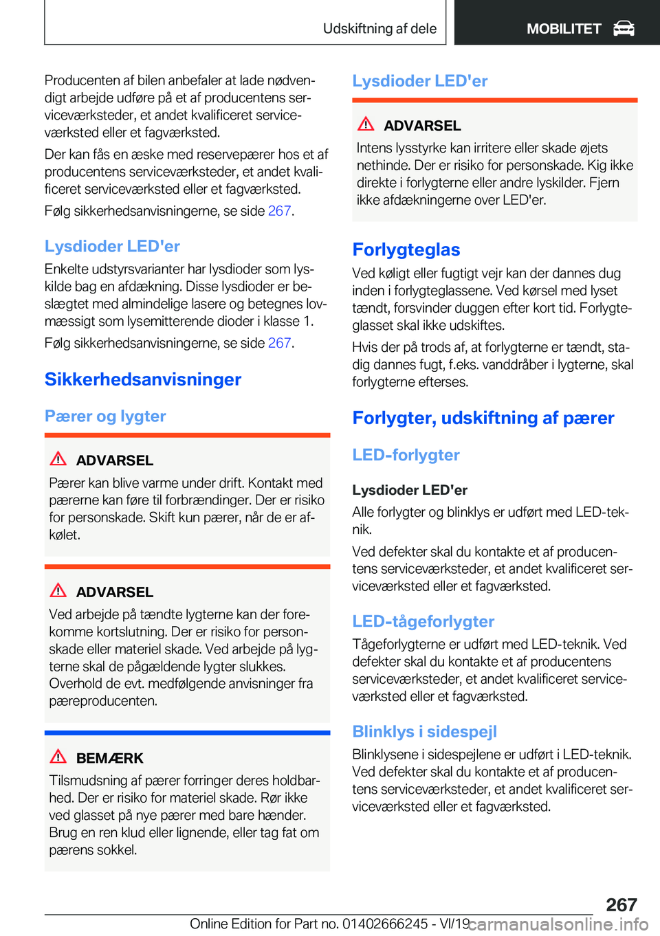 BMW 2 SERIES COUPE 2020  InstruktionsbØger (in Danish) �P�r�o�d�u�c�e�n�t�e�n��a�f��b�i�l�e�n��a�n�b�e�f�a�l�e�r��a�t��l�a�d�e��n�