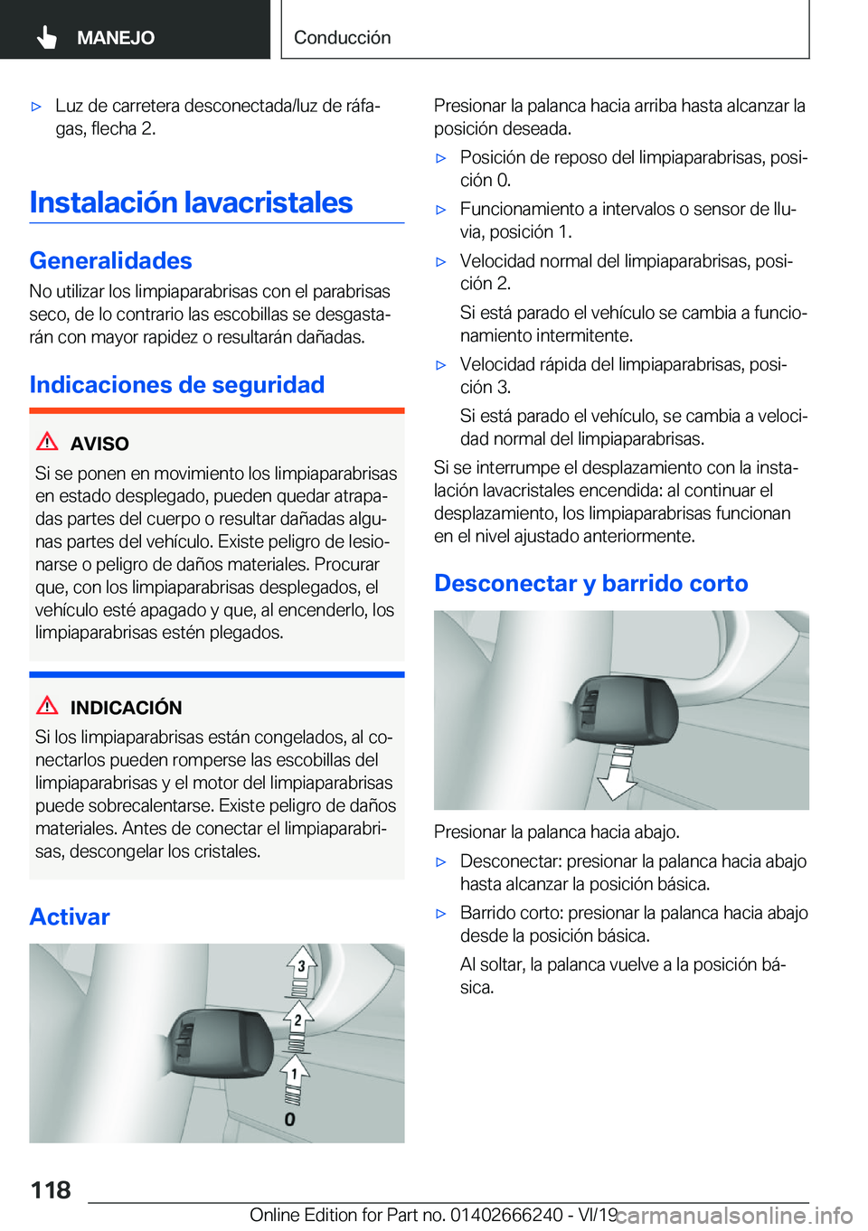 BMW 2 SERIES COUPE 2020  Manuales de Empleo (in Spanish) x�L�u�z��d�e��c�a�r�r�e�t�e�r�a��d�e�s�c�o�n�e�c�t�a�d�a�/�l�u�z��d�e��r�