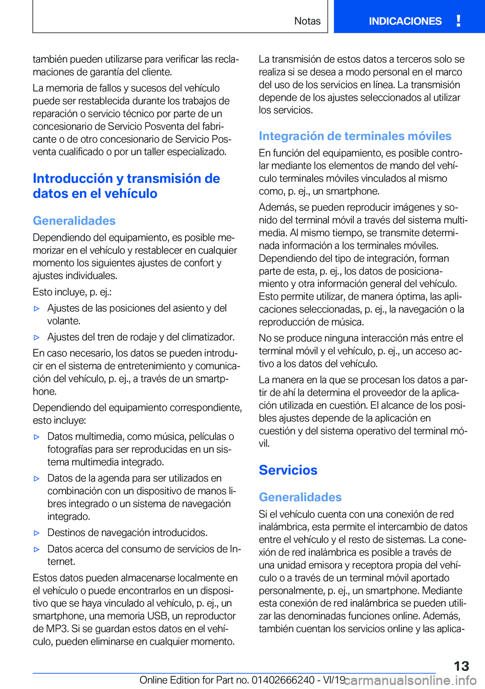 BMW 2 SERIES COUPE 2020  Manuales de Empleo (in Spanish) �t�a�m�b�i�