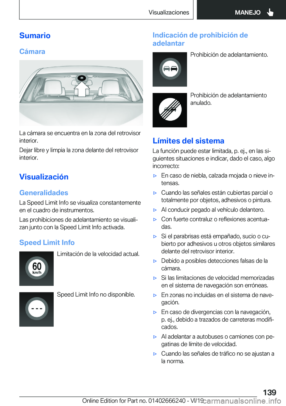 BMW 2 SERIES COUPE 2020  Manuales de Empleo (in Spanish) �S�u�m�a�r�i�o�C�