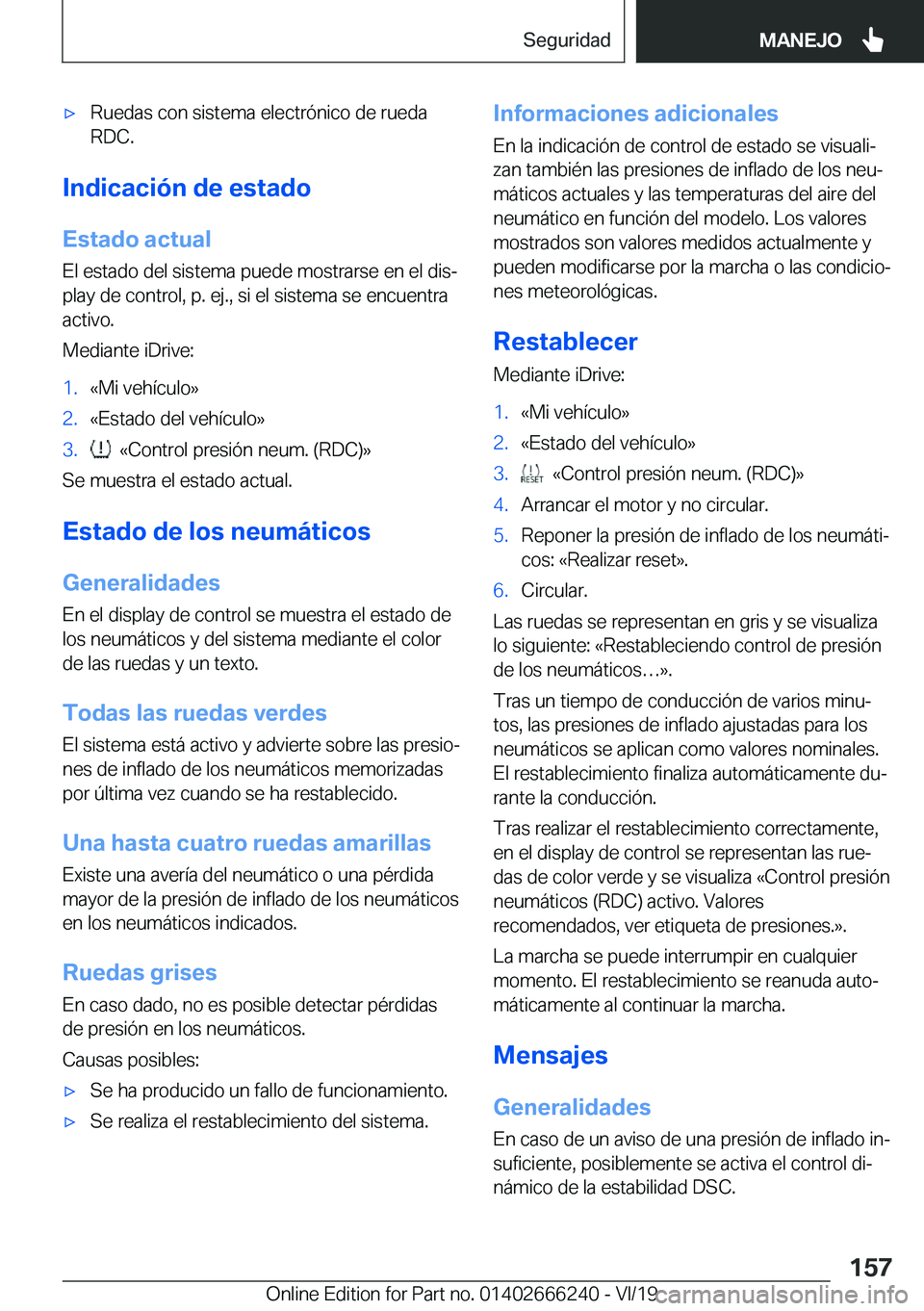 BMW 2 SERIES COUPE 2020  Manuales de Empleo (in Spanish) x�R�u�e�d�a�s��c�o�n��s�i�s�t�e�m�a��e�l�e�c�t�r�