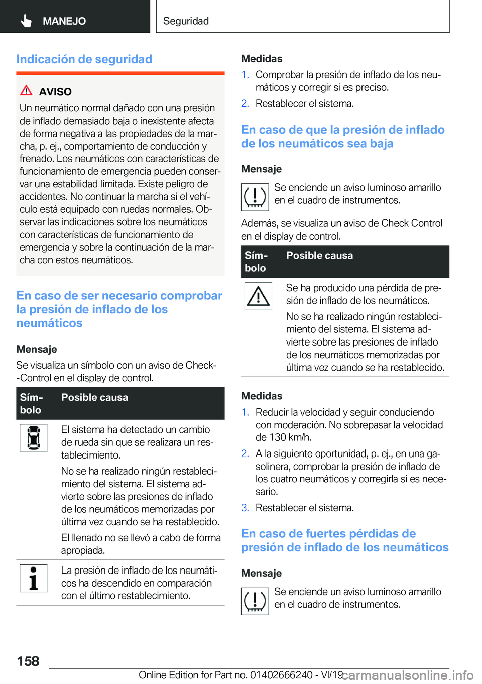 BMW 2 SERIES COUPE 2020  Manuales de Empleo (in Spanish) �I�n�d�i�c�a�c�i�