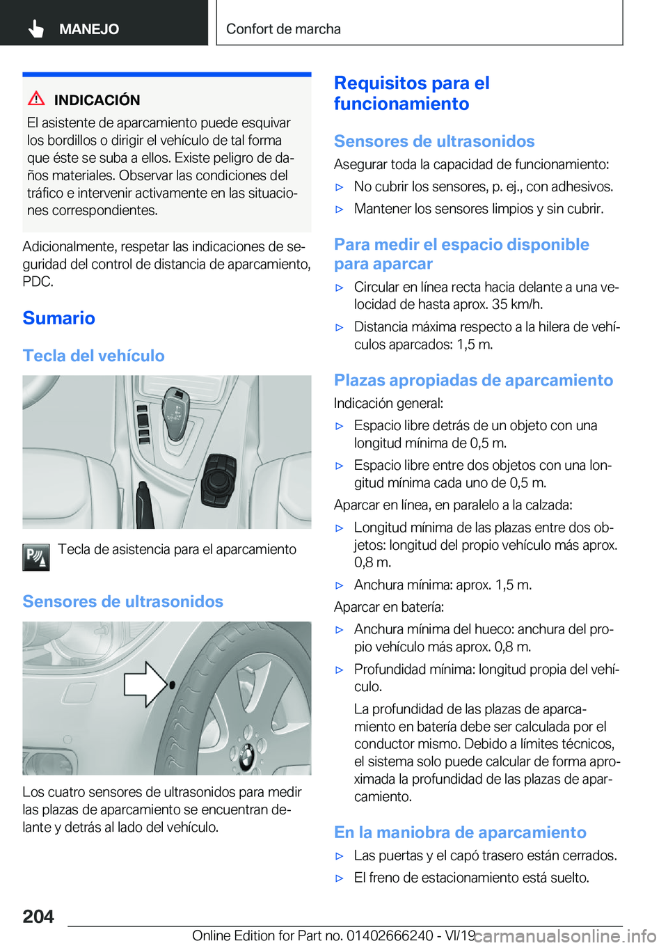 BMW 2 SERIES COUPE 2020  Manuales de Empleo (in Spanish) �I�N�D�I�C�A�C�I�