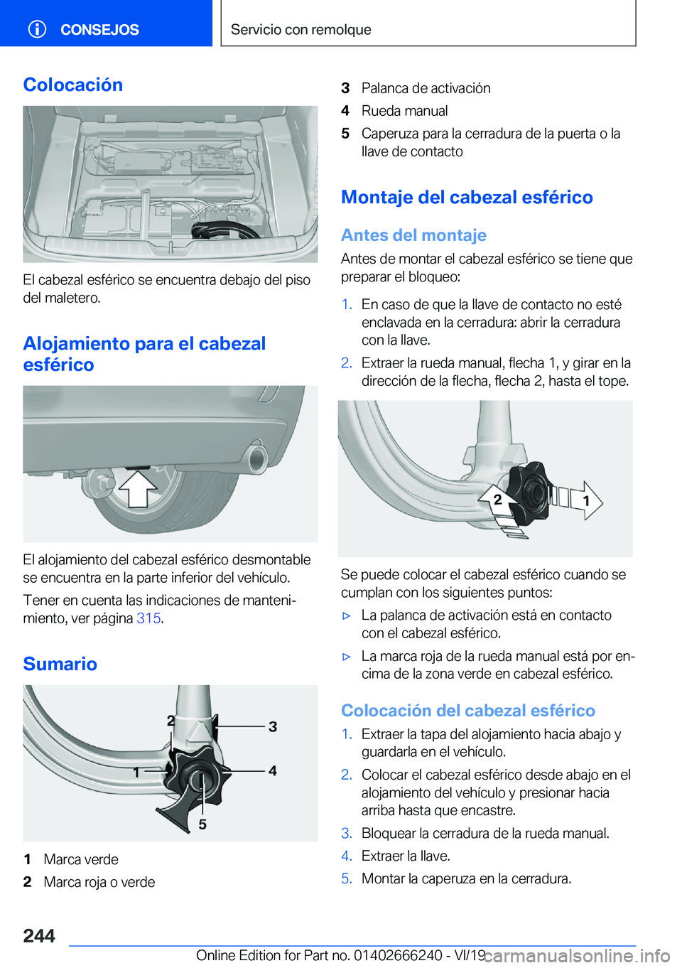 BMW 2 SERIES COUPE 2020  Manuales de Empleo (in Spanish) �C�o�l�o�c�a�c�i�
