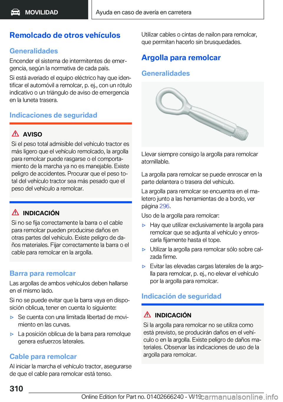BMW 2 SERIES COUPE 2020  Manuales de Empleo (in Spanish) �R�e�m�o�l�c�a�d�o��d�e��o�t�r�o�s��v�e�h�