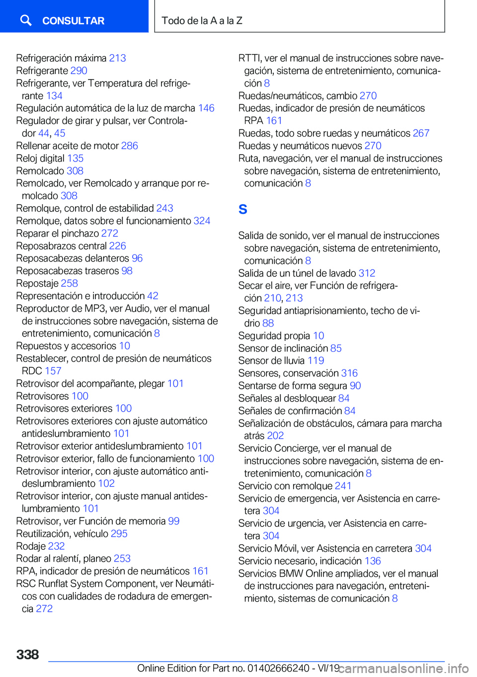 BMW 2 SERIES COUPE 2020  Manuales de Empleo (in Spanish) �R�e�f�r�i�g�e�r�a�c�i�