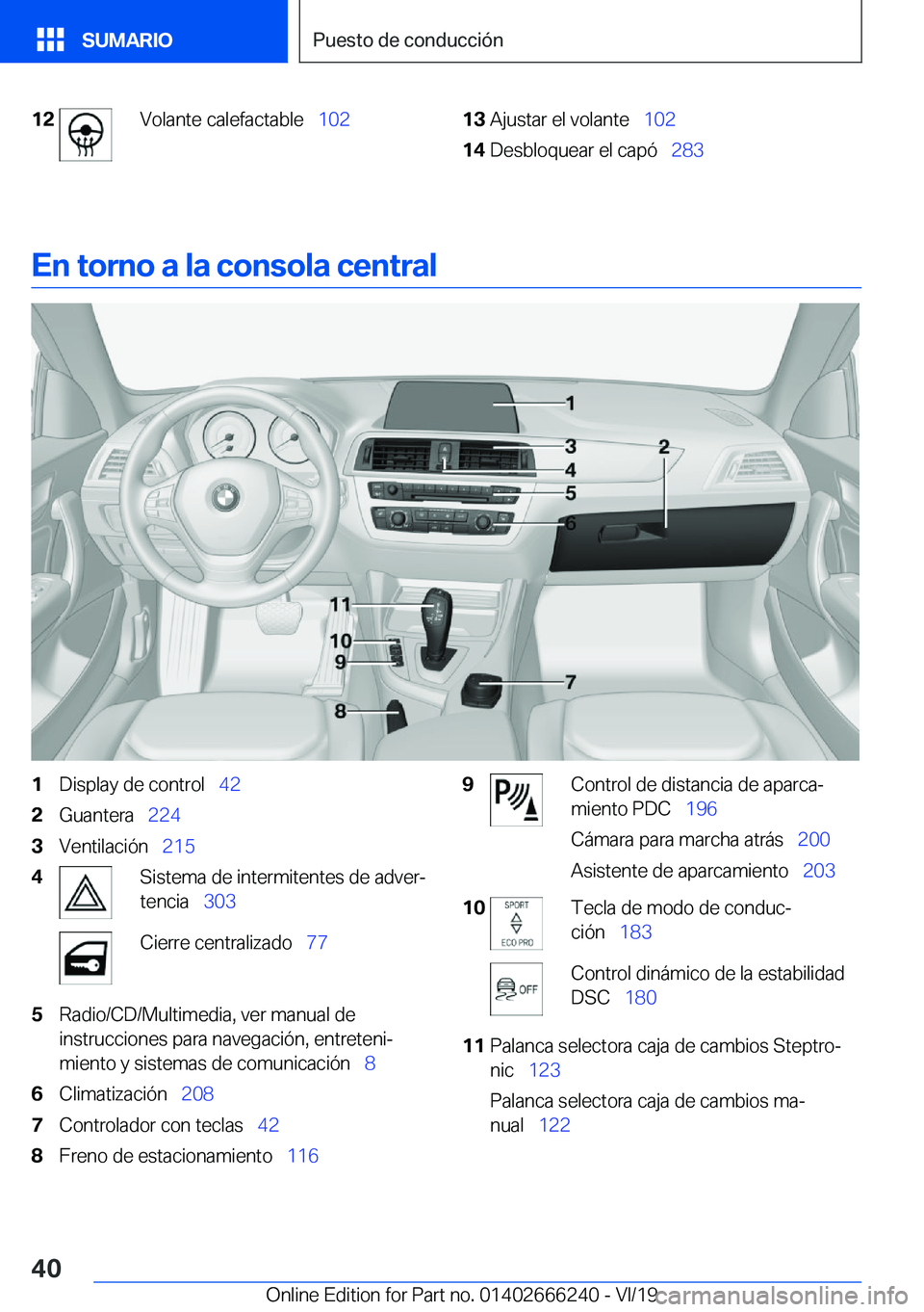 BMW 2 SERIES COUPE 2020  Manuales de Empleo (in Spanish) �1�2�V�o�l�a�n�t�e��c�a�l�e�f�a�c�t�a�b�l�e\_�1�0�2�1�3�A�j�u�s�t�a�r��e�l��v�o�l�a�n�t�e\_�1�0�2�1�4�D�e�s�b�l�o�q�u�e�a�r��e�l��c�a�p�