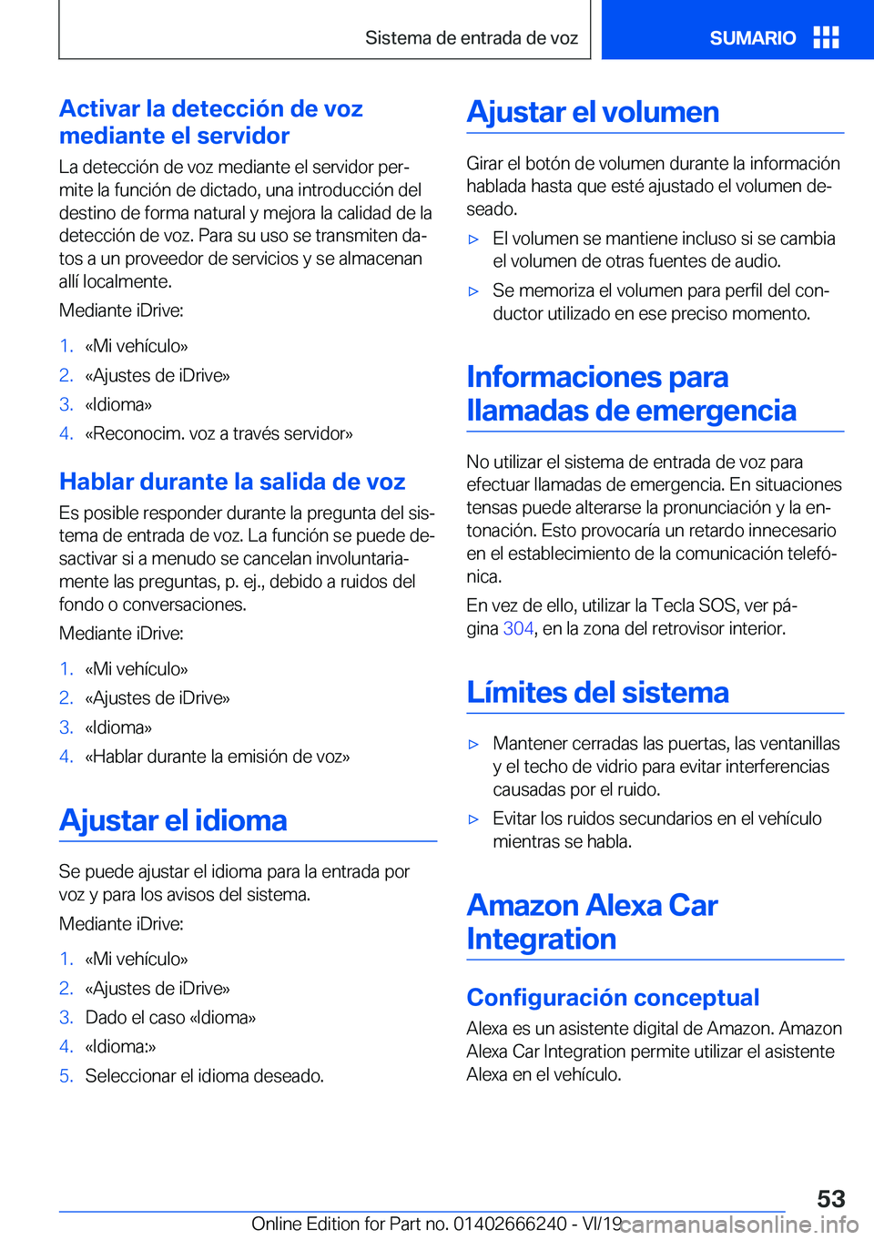BMW 2 SERIES COUPE 2020  Manuales de Empleo (in Spanish) �A�c�t�i�v�a�r��l�a��d�e�t�e�c�c�i�