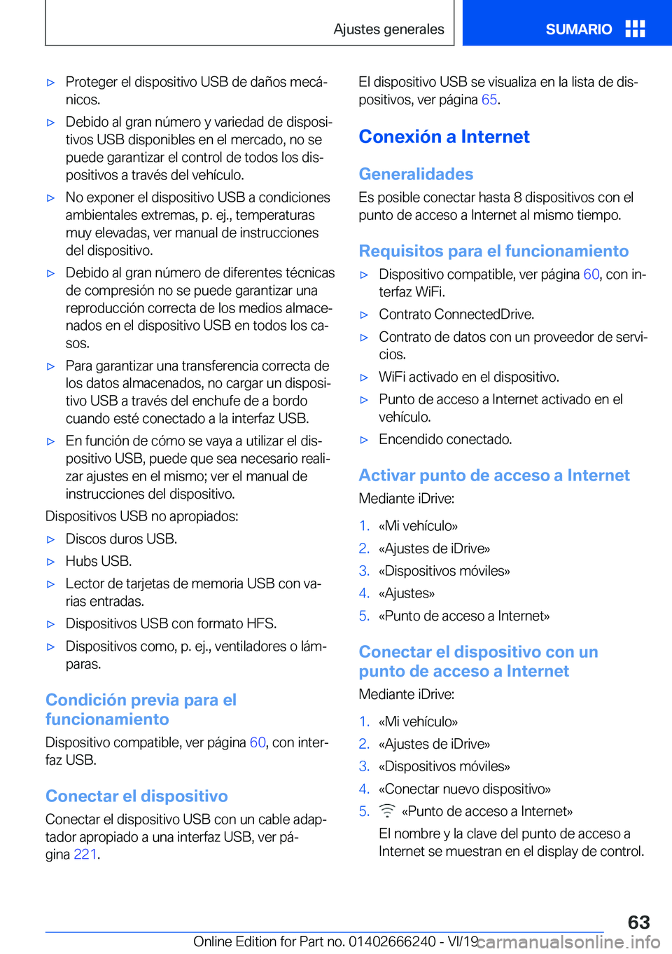 BMW 2 SERIES COUPE 2020  Manuales de Empleo (in Spanish) x�P�r�o�t�e�g�e�r��e�l��d�i�s�p�o�s�i�t�i�v�o��U�S�B��d�e��d�a�