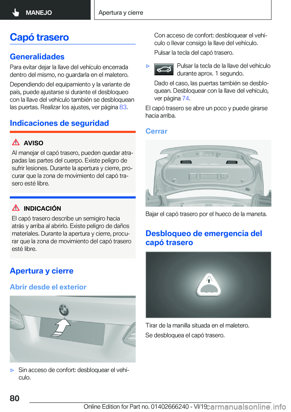 BMW 2 SERIES COUPE 2020  Manuales de Empleo (in Spanish) �C�a�p�