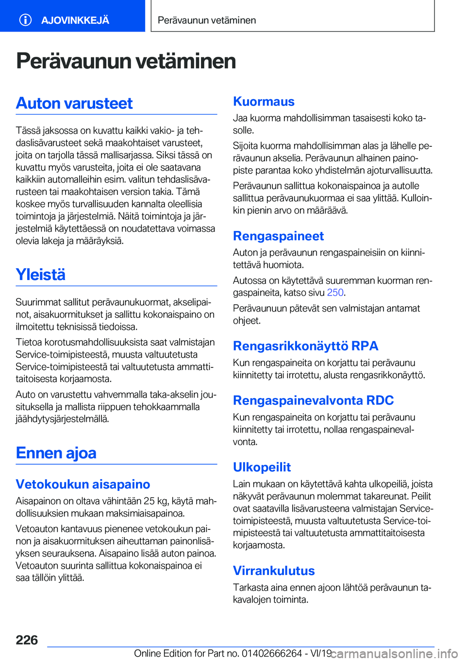 BMW 2 SERIES COUPE 2020  Omistajan Käsikirjat (in Finnish) �P�e�r�