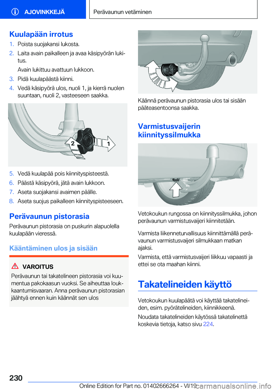 BMW 2 SERIES COUPE 2020  Omistajan Käsikirjat (in Finnish) �K�u�u�l�a�p�