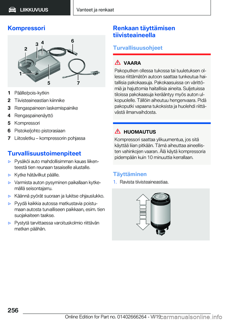 BMW 2 SERIES COUPE 2020  Omistajan Käsikirjat (in Finnish) �K�o�m�p�r�e�s�s�o�r�i�1�P�