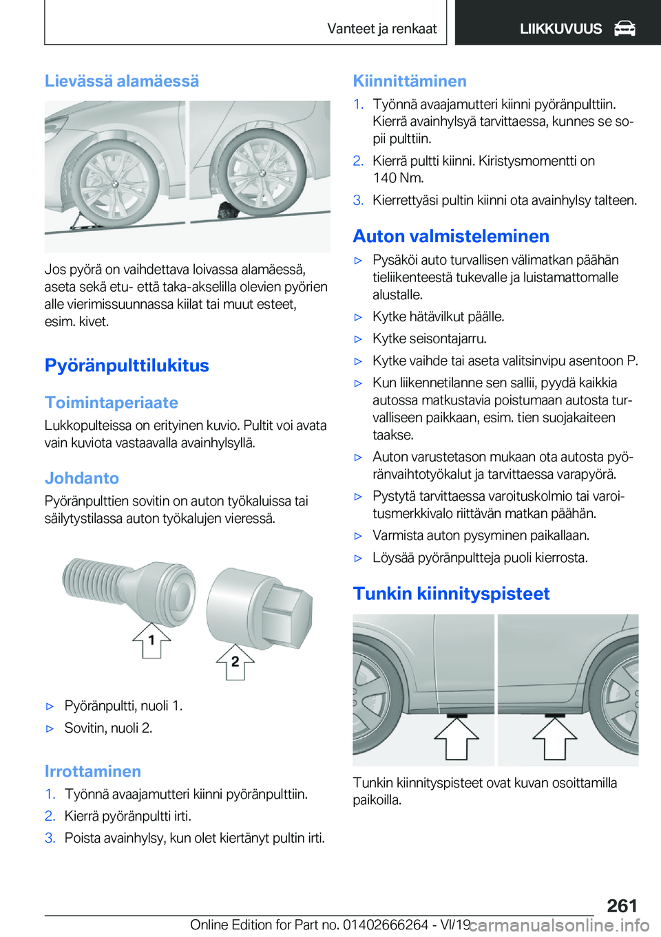 BMW 2 SERIES COUPE 2020  Omistajan Käsikirjat (in Finnish) �L�i�e�v�