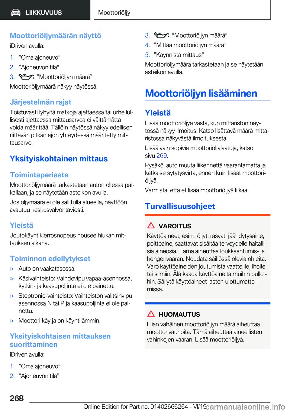 BMW 2 SERIES COUPE 2020  Omistajan Käsikirjat (in Finnish) �M�o�o�t�t�o�r�i�