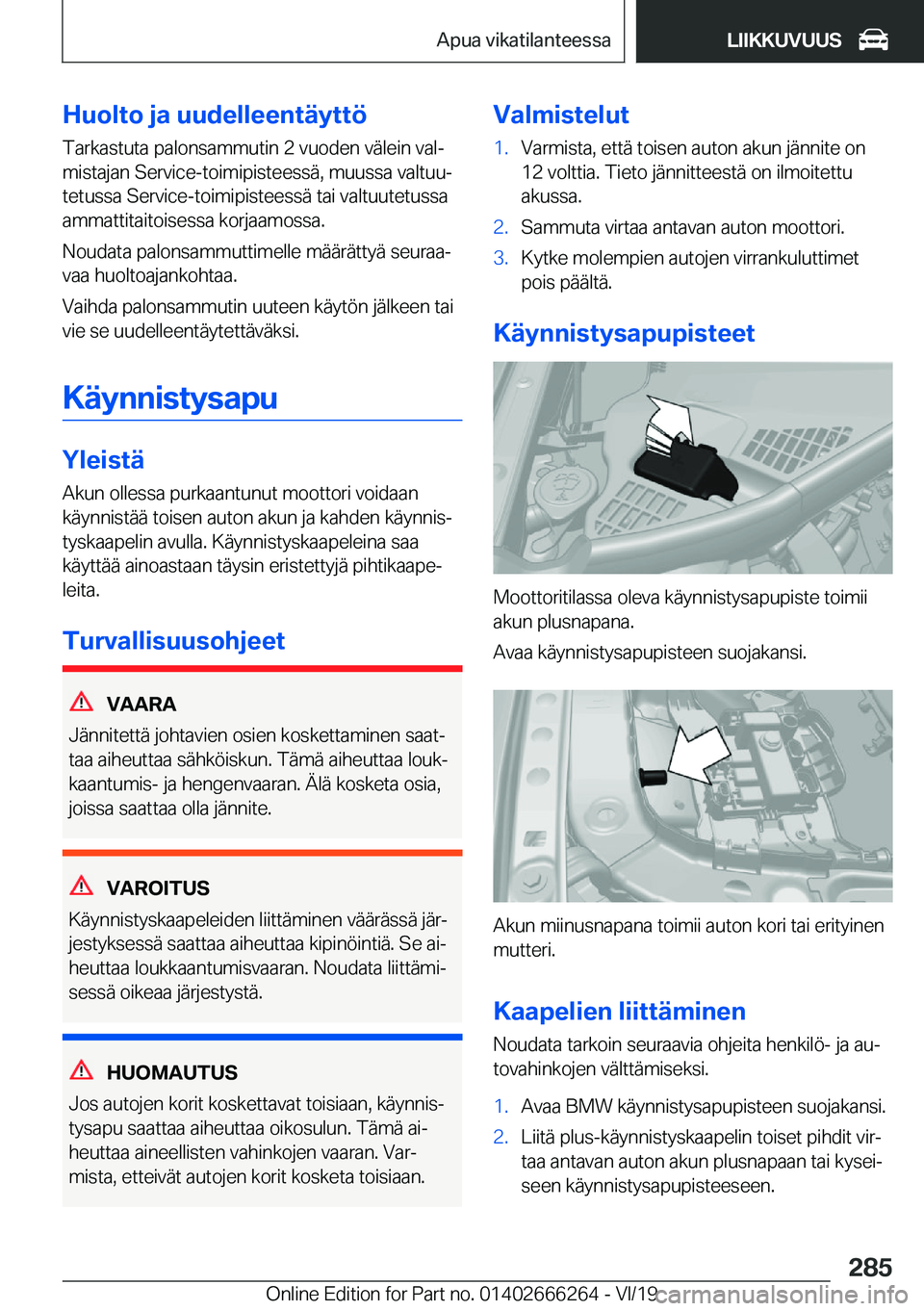 BMW 2 SERIES COUPE 2020  Omistajan Käsikirjat (in Finnish) �H�u�o�l�t�o��j�a��u�u�d�e�l�l�e�e�n�t�