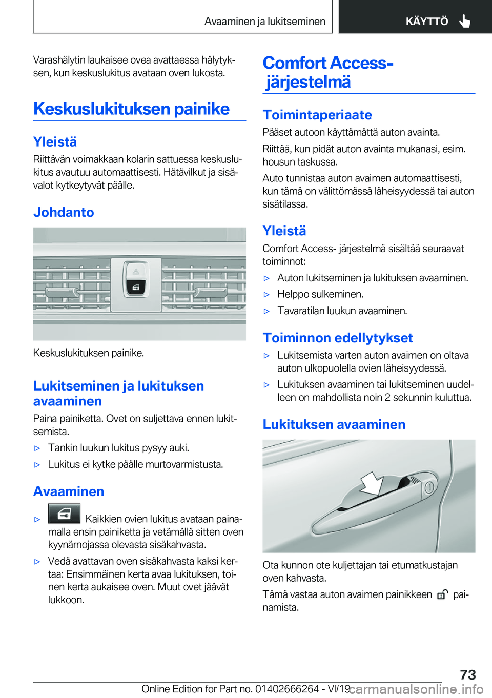 BMW 2 SERIES COUPE 2020  Omistajan Käsikirjat (in Finnish) �V�a�r�a�s�h�