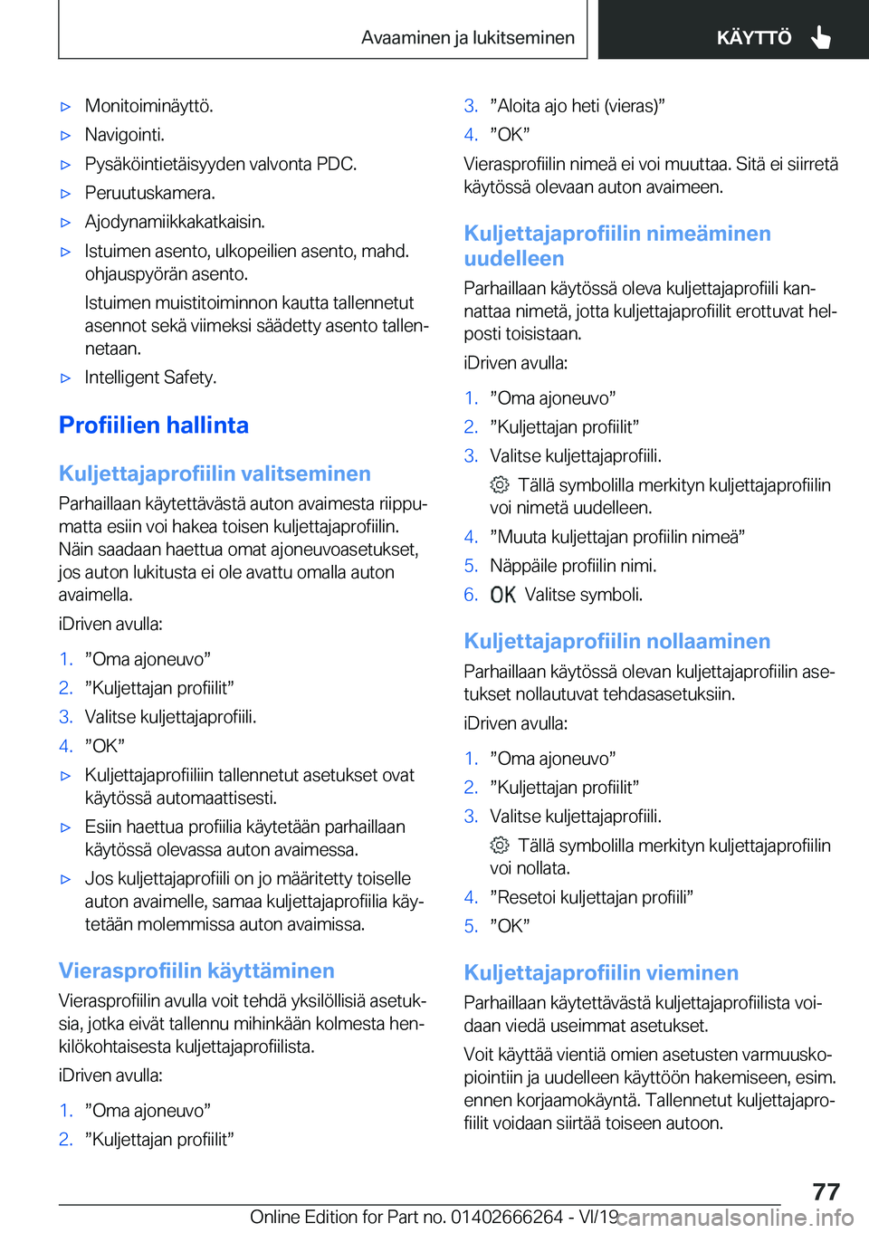 BMW 2 SERIES COUPE 2020  Omistajan Käsikirjat (in Finnish) 'x�M�o�n�i�t�o�i�m�i�n�