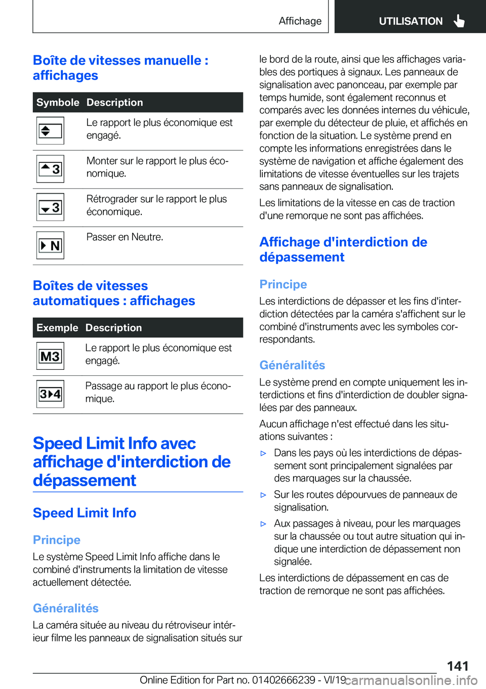 BMW 2 SERIES COUPE 2020  Notices Demploi (in French) �B�o�
