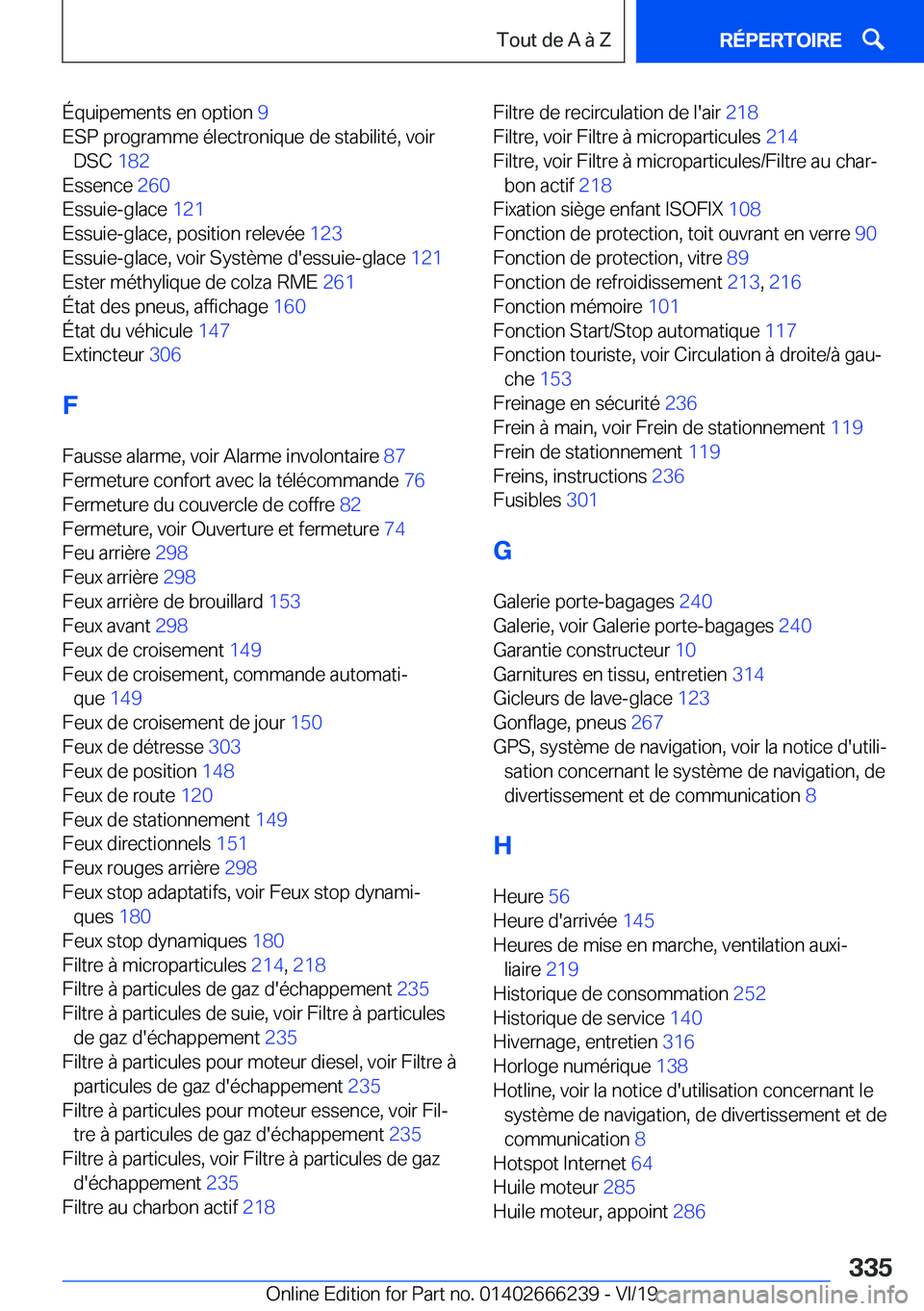BMW 2 SERIES COUPE 2020  Notices Demploi (in French) �