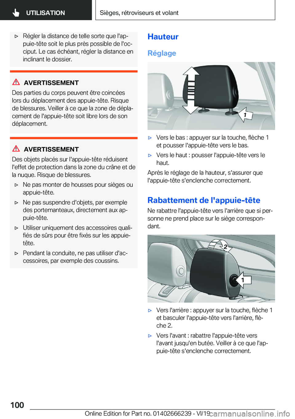 BMW 2 SERIES COUPE 2020  Notices Demploi (in French) 'x�R�é�g�l�e�r��l�a��d�i�s�t�a�n�c�e��d�e��t�e�l�l�e��s�o�r�t�e��q�u�e��l�'�a�pj�p�u�i�e�-�t�ê�t�e��s�o�i�t��l�e��p�l�u�s��p�r�è�s��p�o�s�s�i�b�l�e��d�e��l�'�o�cj �c�i�p