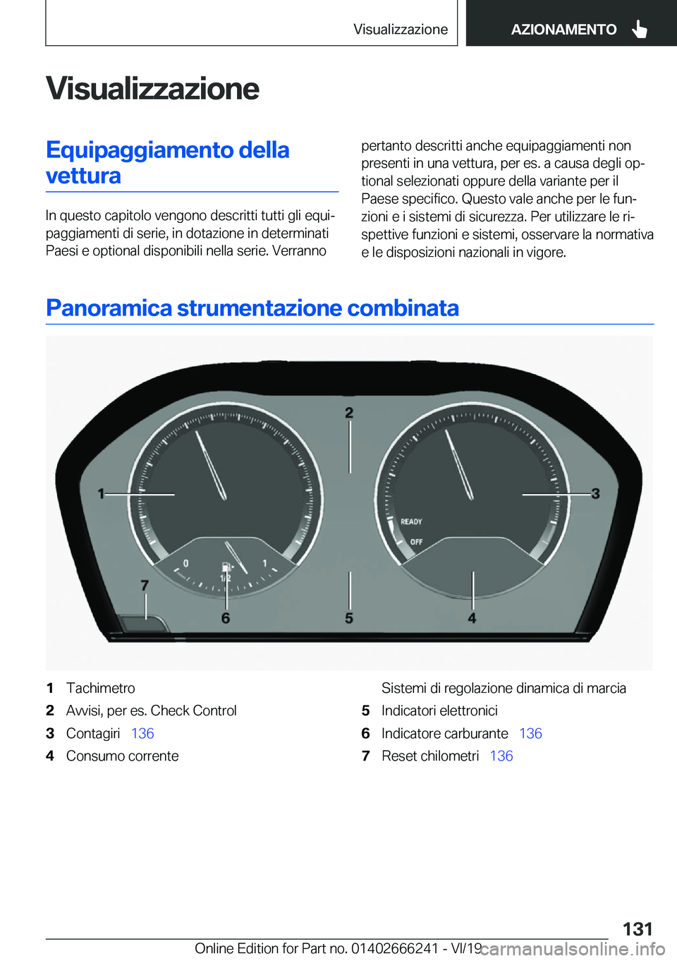 BMW 2 SERIES COUPE 2020  Libretti Di Uso E manutenzione (in Italian) �V�i�s�u�a�l�i�z�z�a�z�i�o�n�e�E�q�u�i�p�a�g�g�i�a�m�e�n�t�o��d�e�l�l�a�v�e�t�t�u�r�a
�I�n��q�u�e�s�t�o��c�a�p�i�t�o�l�o��v�e�n�g�o�n�o��d�e�s�c�r�i�t�t�i��t�u�t�t�i��g�l�i��e�q�u�iª
�p�a�g�