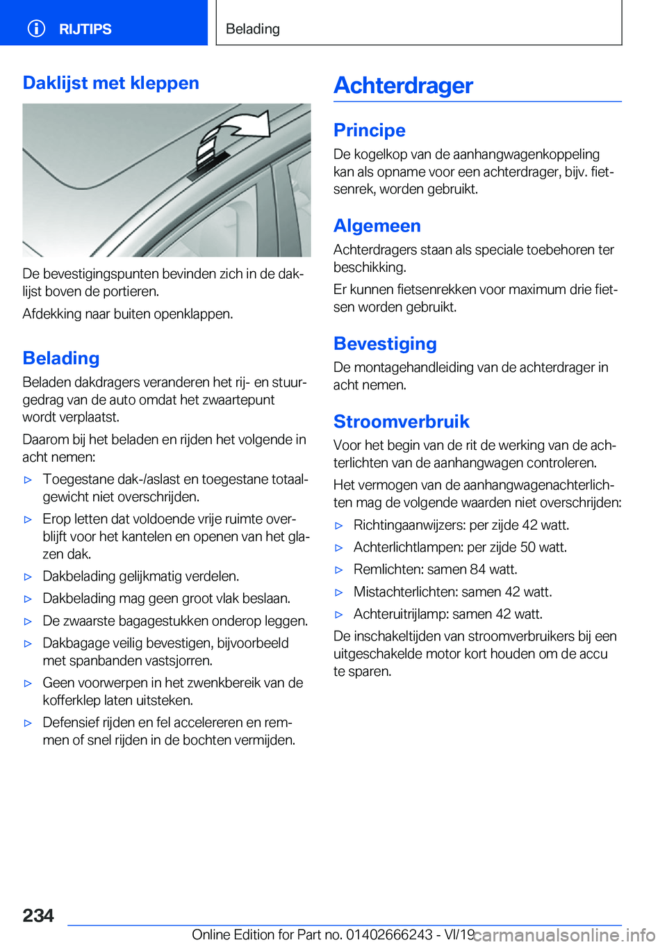 BMW 2 SERIES COUPE 2020  Instructieboekjes (in Dutch) �D�a�k�l�i�j�s�t��m�e�t��k�l�e�p�p�e�n
�D�e��b�e�v�e�s�t�i�g�i�n�g�s�p�u�n�t�e�n��b�e�v�i�n�d�e�n��z�i�c�h��i�n��d�e��d�a�kj
�l�i�j�s�t��b�o�v�e�n��d�e��p�o�r�t�i�e�r�e�n�.
�A�f�d�e�k�k�i�