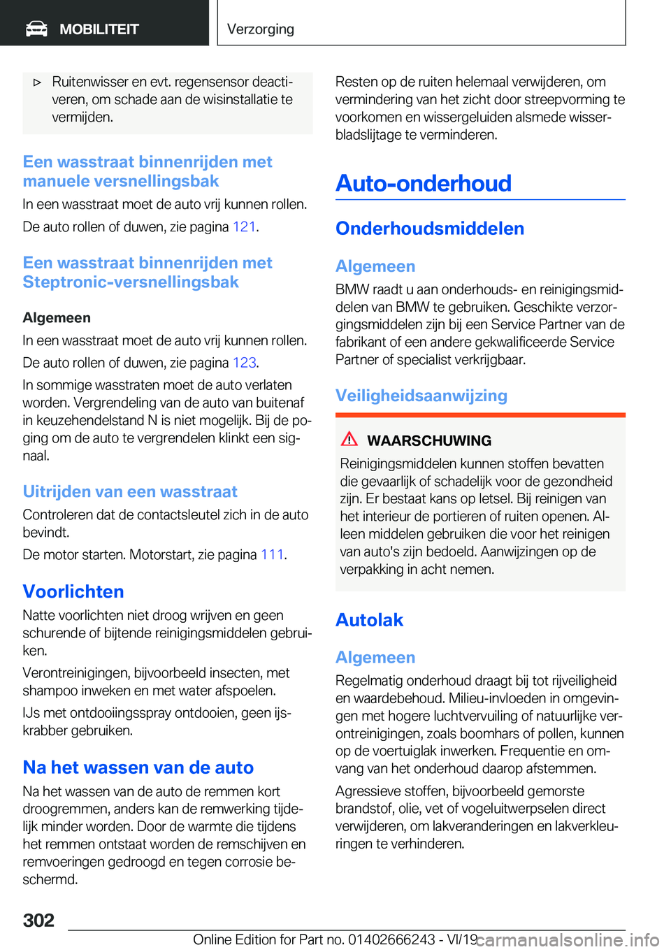 BMW 2 SERIES COUPE 2020  Instructieboekjes (in Dutch) 'x�R�u�i�t�e�n�w�i�s�s�e�r��e�n��e�v�t�.��r�e�g�e�n�s�e�n�s�o�r��d�e�a�c�t�ij�v�e�r�e�n�,��o�m��s�c�h�a�d�e��a�a�n��d�e��w�i�s�i�n�s�t�a�l�l�a�t�i�e��t�e
�v�e�r�m�i�j�d�e�n�.
�E�e�n��w