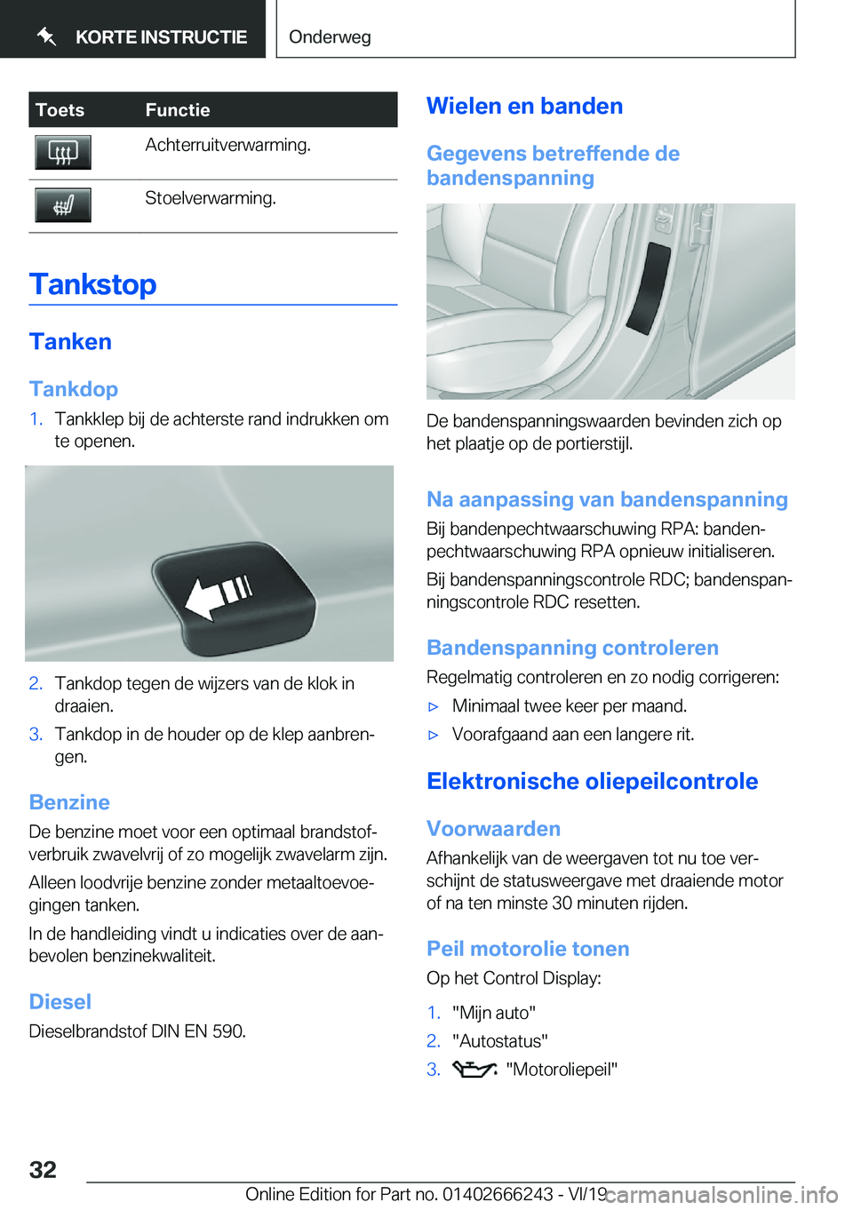BMW 2 SERIES COUPE 2020  Instructieboekjes (in Dutch) �T�o�e�t�s�F�u�n�c�t�i�e�A�c�h�t�e�r�r�u�i�t�v�e�r�w�a�r�m�i�n�g�.�S�t�o�e�l�v�e�r�w�a�r�m�i�n�g�.
�T�a�n�k�s�t�o�p
�T�a�n�k�e�n�T�a�n�k�d�o�p
�1�.�T�a�n�k�k�l�e�p��b�i�j��d�e��a�c�h�t�e�r�s�t�e��