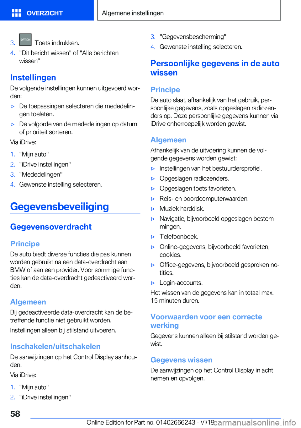 BMW 2 SERIES COUPE 2020  Instructieboekjes (in Dutch) �3�.���T�o�e�t�s��i�n�d�r�u�k�k�e�n�.�4�.��D�i�t��b�e�r�i�c�h�t��w�i�s�s�e�n���o�f���A�l�l�e��b�e�r�i�c�h�t�e�n
�w�i�s�s�e�n�
�I�n�s�t�e�l�l�i�n�g�e�n
�D�e��v�o�l�g�e�n�d�e��i�n�s�t�e�l�