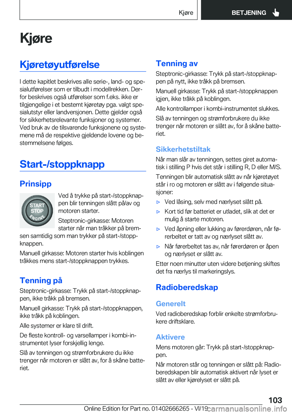 BMW 2 SERIES COUPE 2020  InstruksjonsbØker (in Norwegian) �K�j�