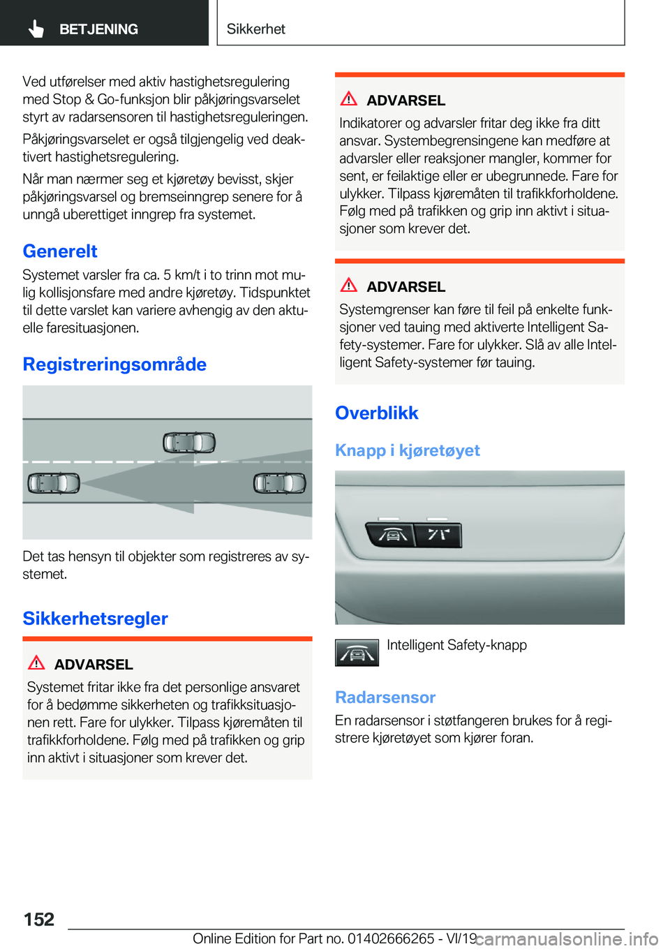 BMW 2 SERIES COUPE 2020  InstruksjonsbØker (in Norwegian) �V�e�d��u�t�f�