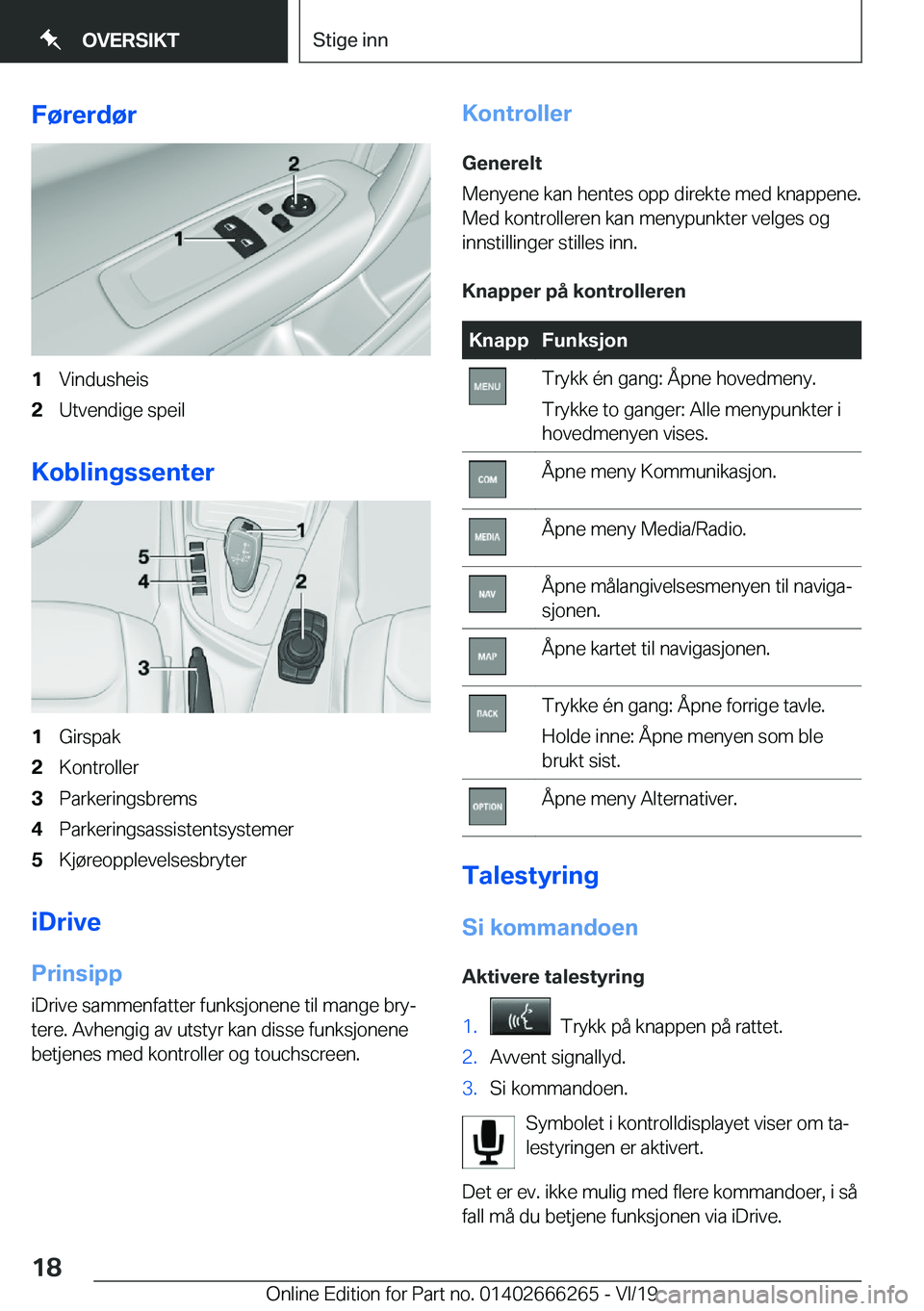 BMW 2 SERIES COUPE 2020  InstruksjonsbØker (in Norwegian) �F�