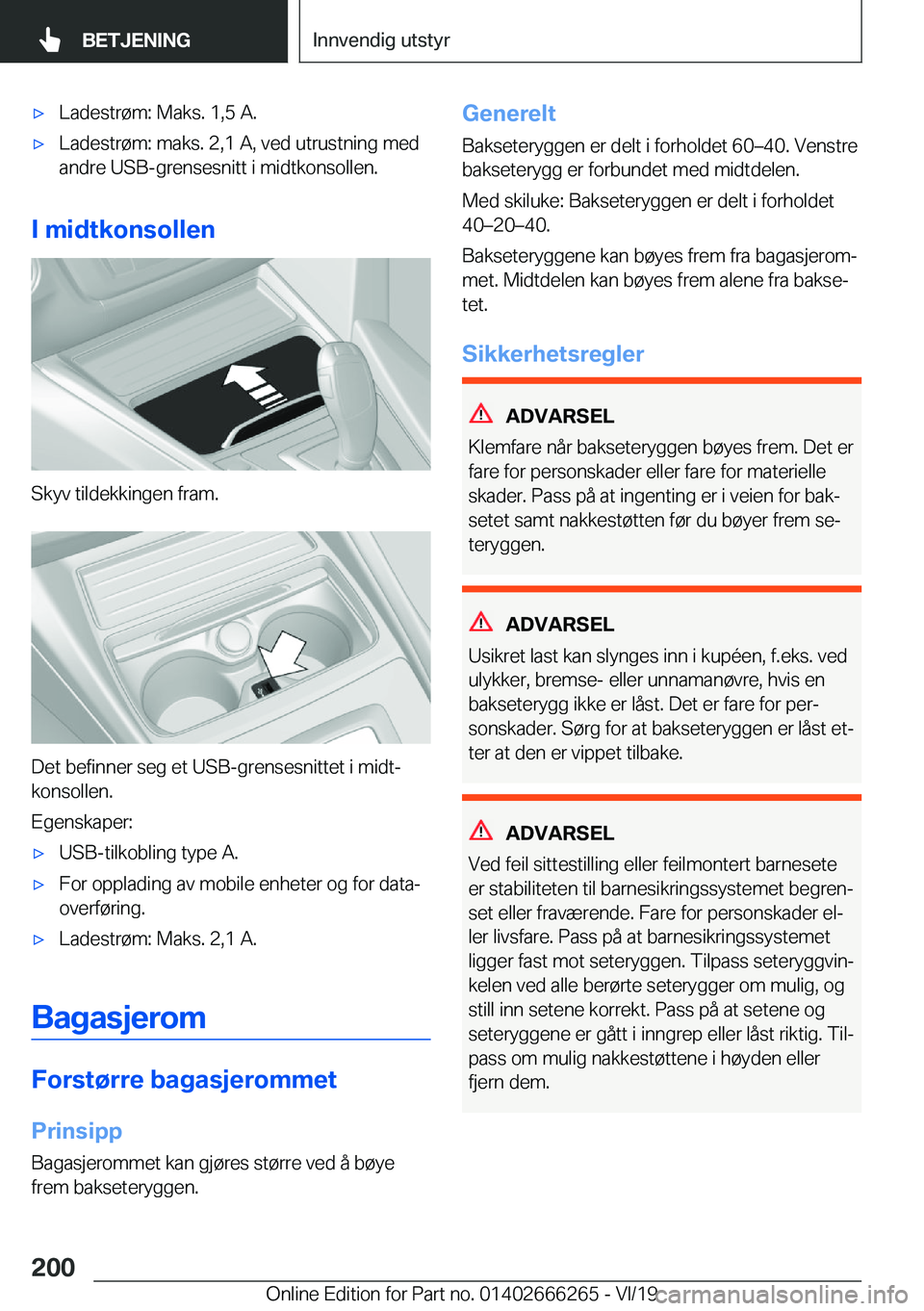 BMW 2 SERIES COUPE 2020  InstruksjonsbØker (in Norwegian) x�L�a�d�e�s�t�r�