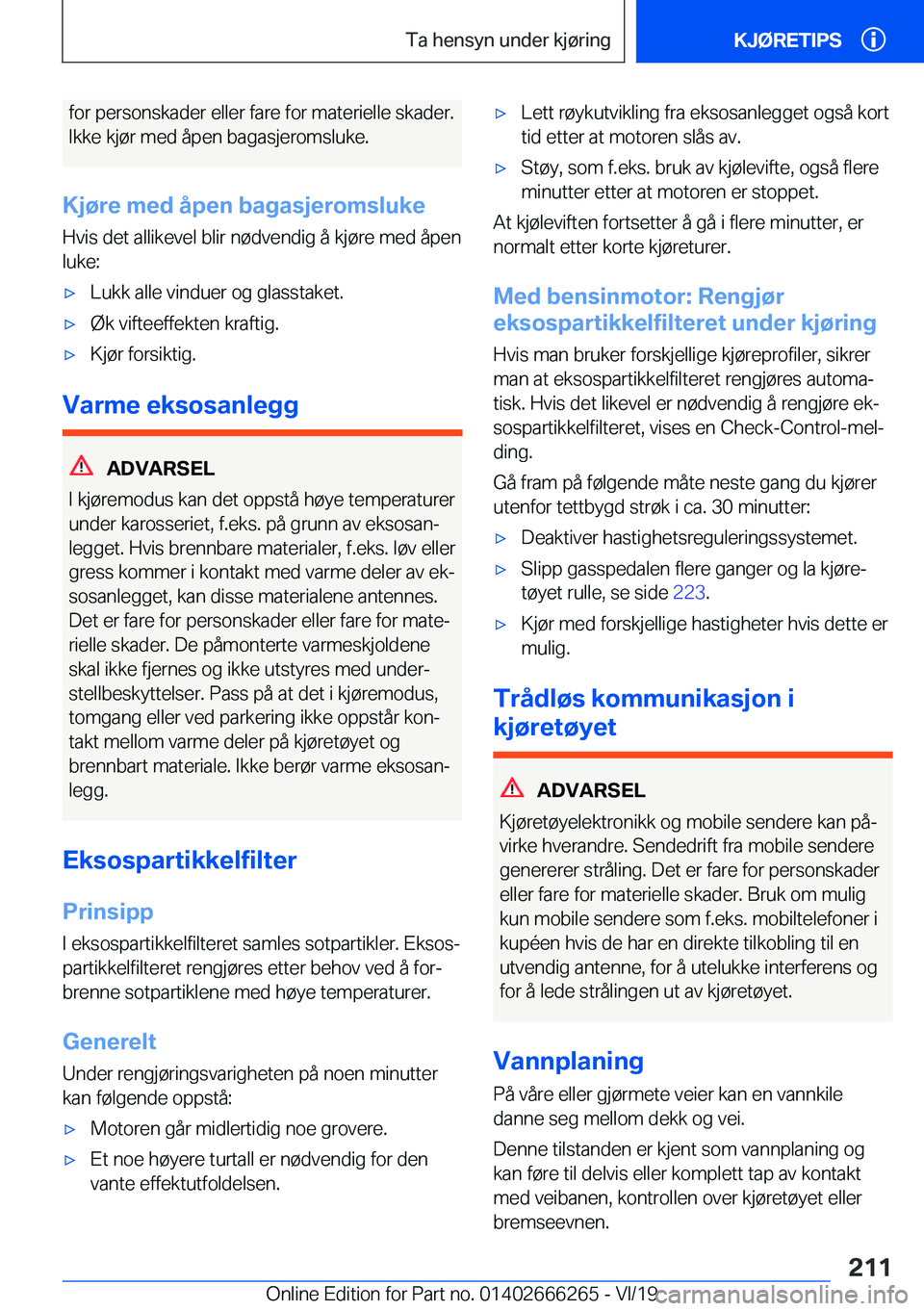 BMW 2 SERIES COUPE 2020  InstruksjonsbØker (in Norwegian) �f�o�r��p�e�r�s�o�n�s�k�a�d�e�r��e�l�l�e�r��f�a�r�e��f�o�r��m�a�t�e�r�i�e�l�l�e��s�k�a�d�e�r�.�I�k�k�e��k�j�