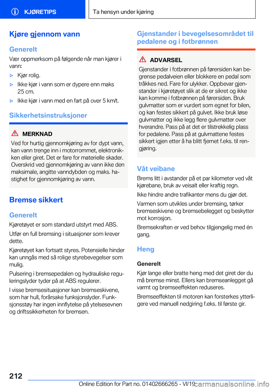 BMW 2 SERIES COUPE 2020  InstruksjonsbØker (in Norwegian) �K�j�